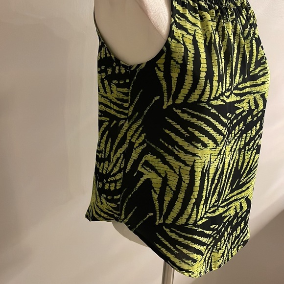 Allison Joy women’s smocked mock / turtleneck sleeveless Lightweight blouse XS - Picture 3 of 10